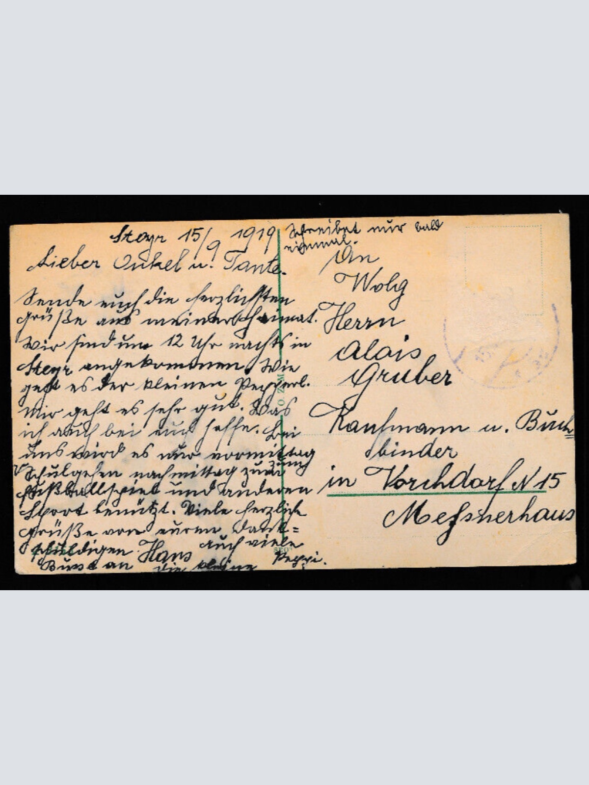 AK aus Steyr am Zusammenfluß der Enns und Steyr Oberösterreich (4340)