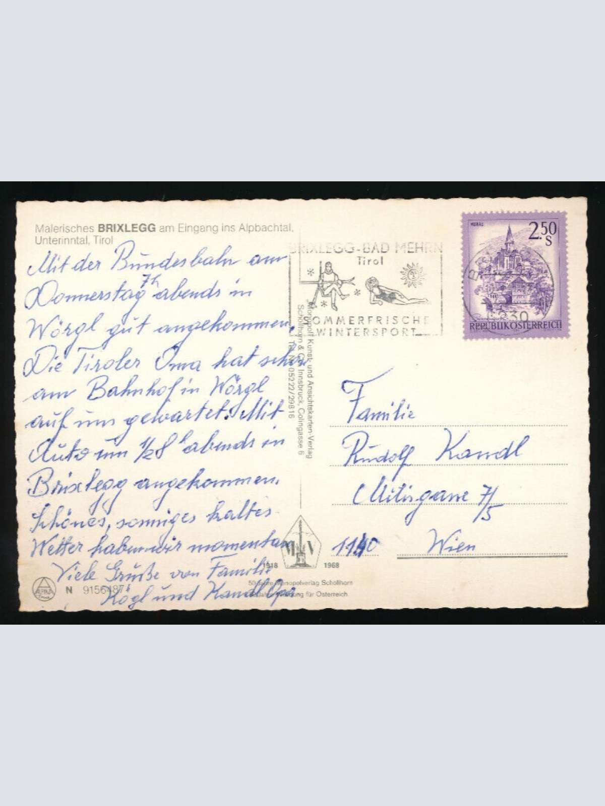 AK aus Brixelegg Tirol (3706)
