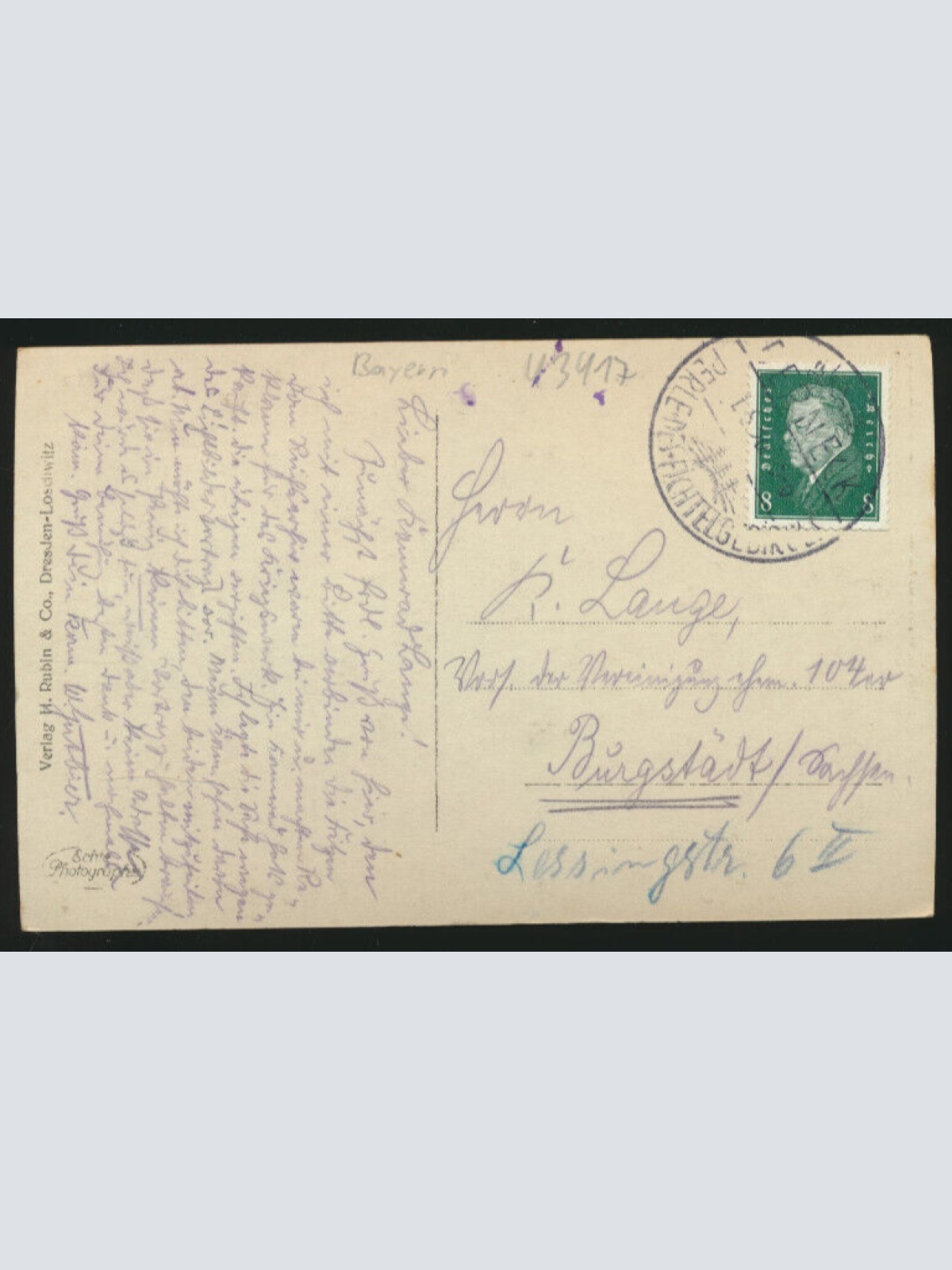 AK aus Berneck Bayern (4255)