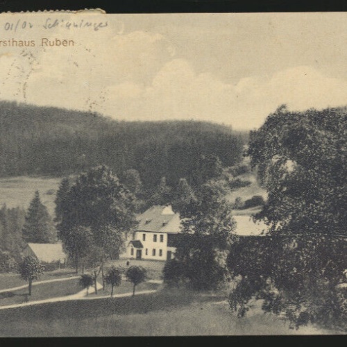 AK aus Ruben mit Forsthaus Brandenburg (4260)