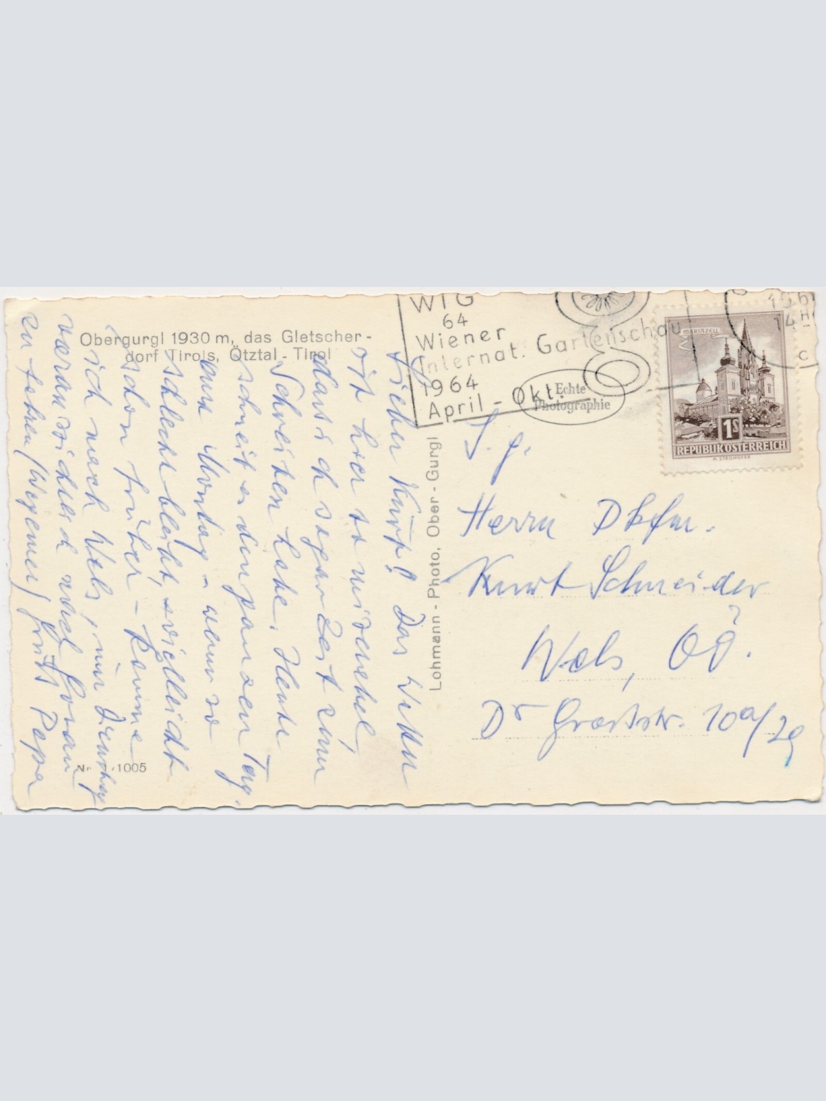 AK, Obergurgl, das Gletscherdorf Tirols, Ötztal - Tirol (S373)