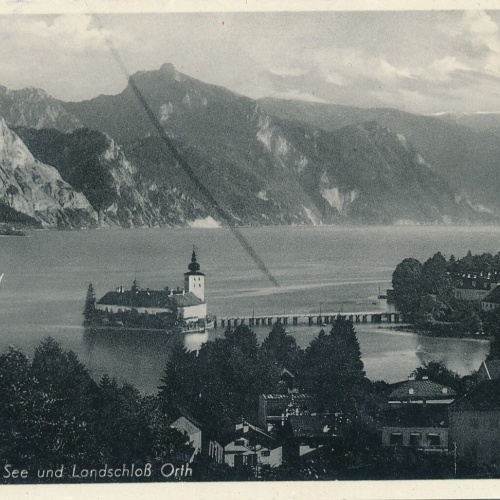 AK, Gmunden am See und Landschloss Orth, Österreich, Oberösterreich (S379)