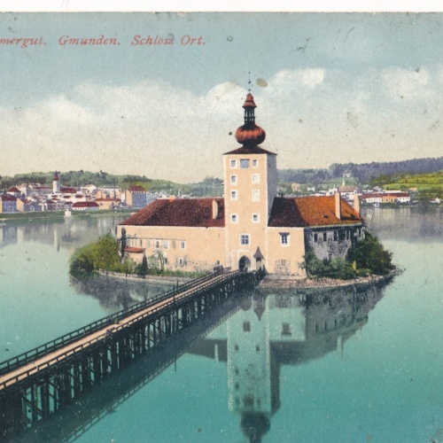 AK, Salzkammergut, Schloss Ort, Gmunden, Österreich, Oberösterreich (S380)