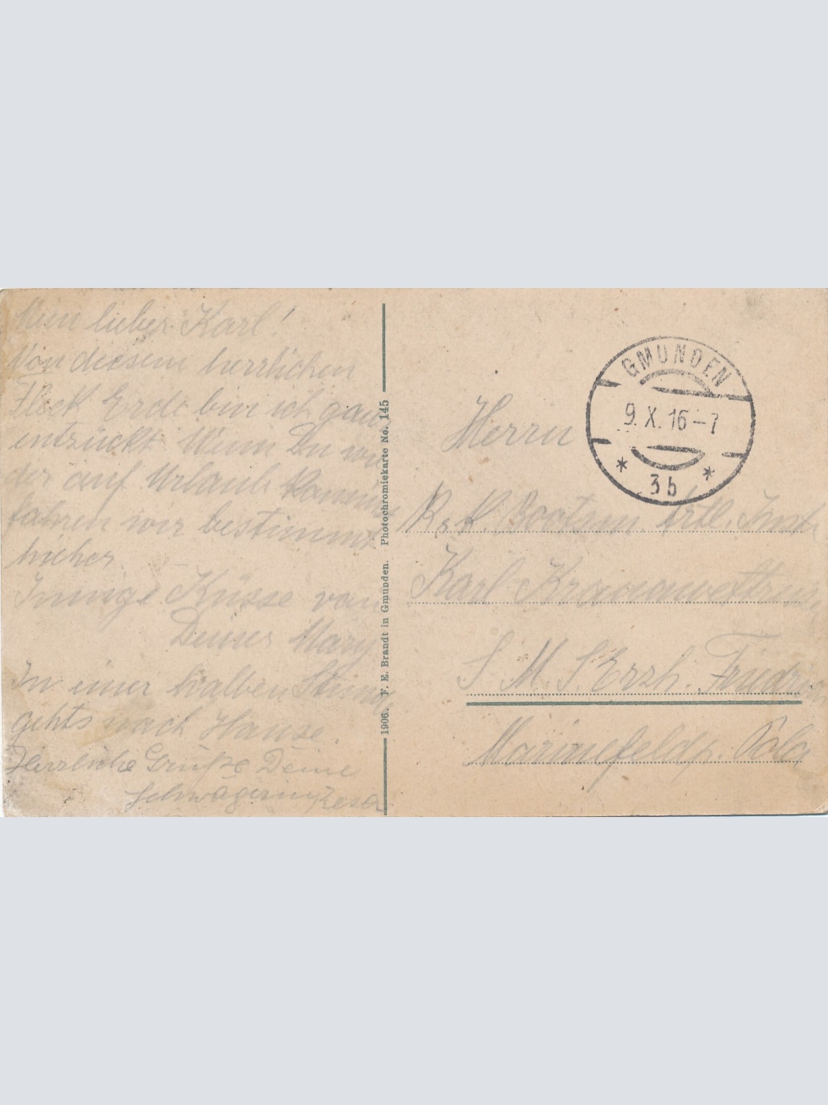 AK, Salzkammergut, Schloss Ort, Gmunden, Österreich, Oberösterreich (S380)