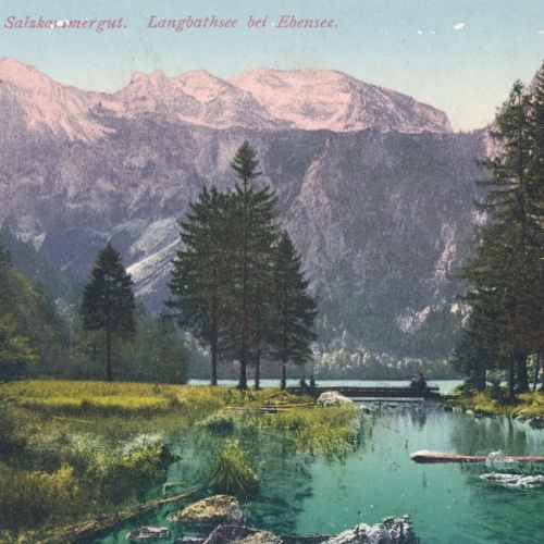 AK, Salzkammergut, Langbathsee bei Ebensee, Österreich, Oberösterreich (S383)