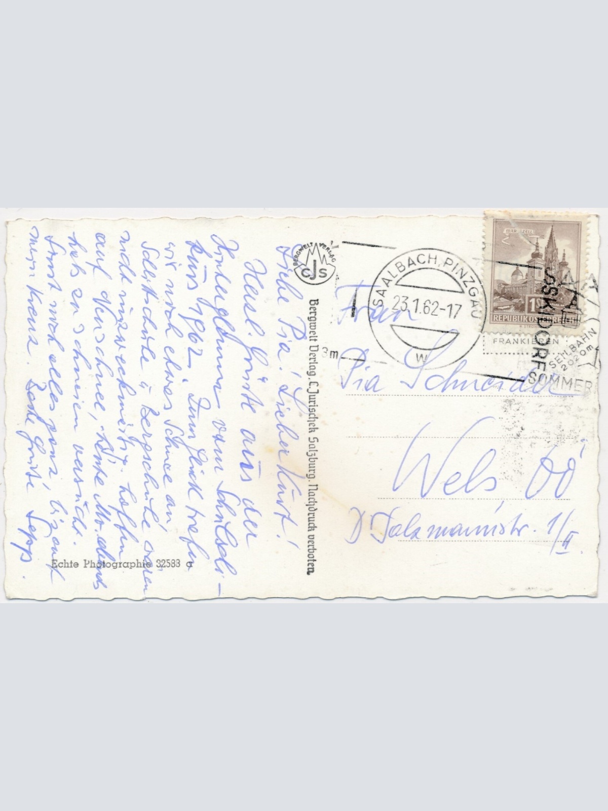 AK, Hinterglemm, Schiheim Zwölferblick g. Zwölferkogel, Salzburg (S372)