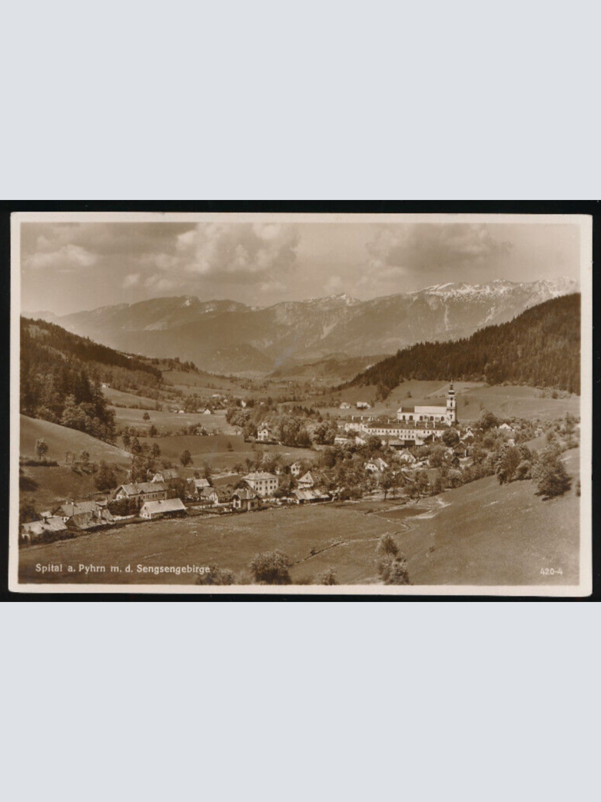 AK aus Spital am Pyhrn mit dem Sensengebirge Oberösterreich (4324)