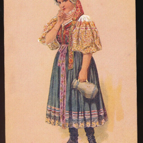 Künstler- Karte von K. Simunka Ungarische Tracht, Detvy (4384)