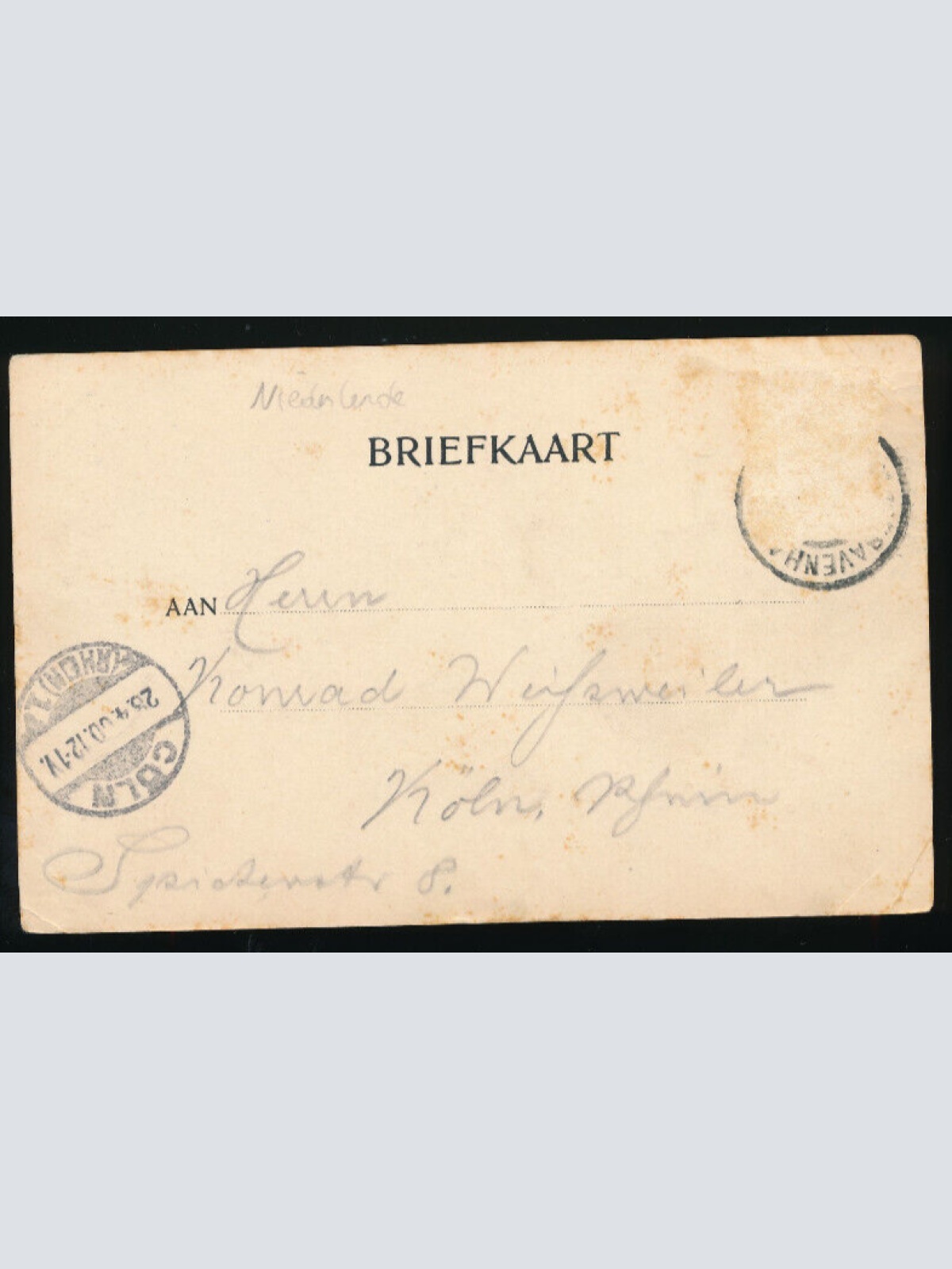 AK aus Gravenhage Hofspui Niederlande (4098)