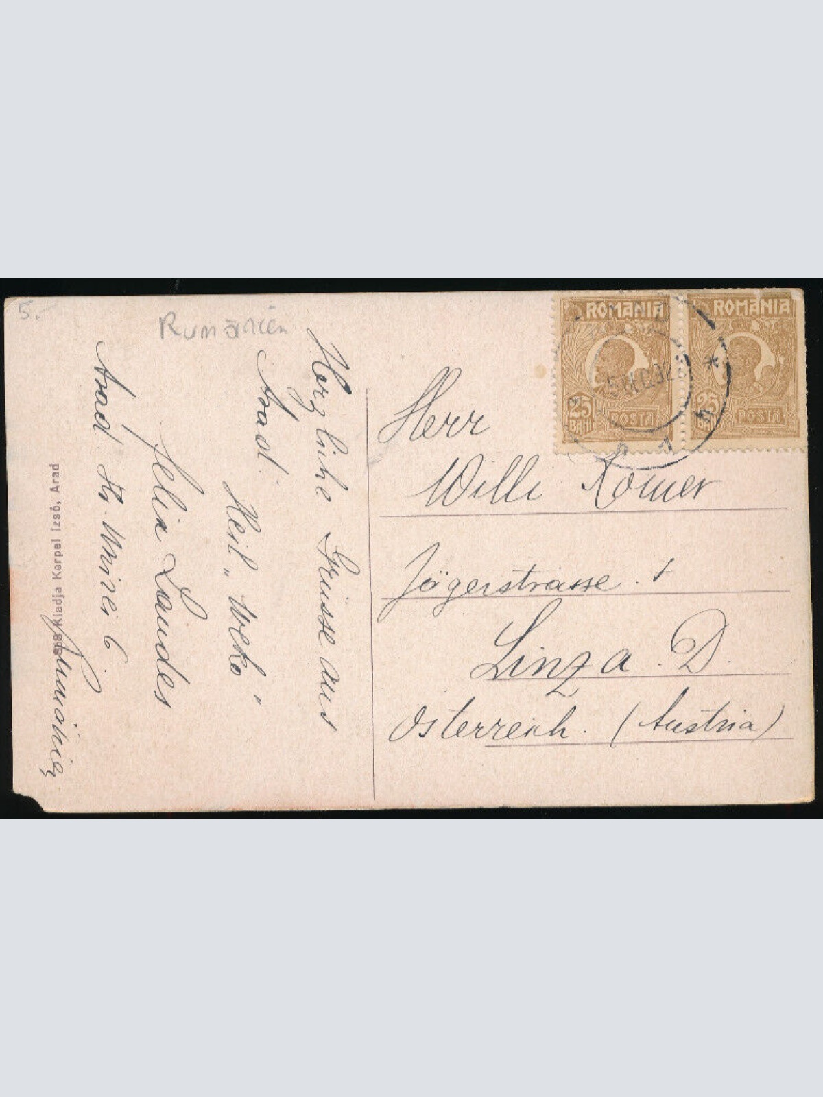 AK aus Arad Latkep az uj hiddal Rumänien (4093)