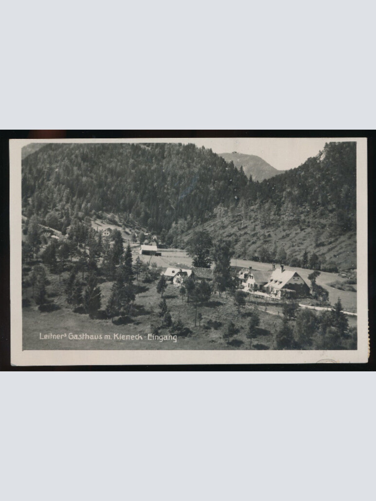 AK vom Leitner Gasthaus Kieneck - Eingang Niederösterreich (4112)