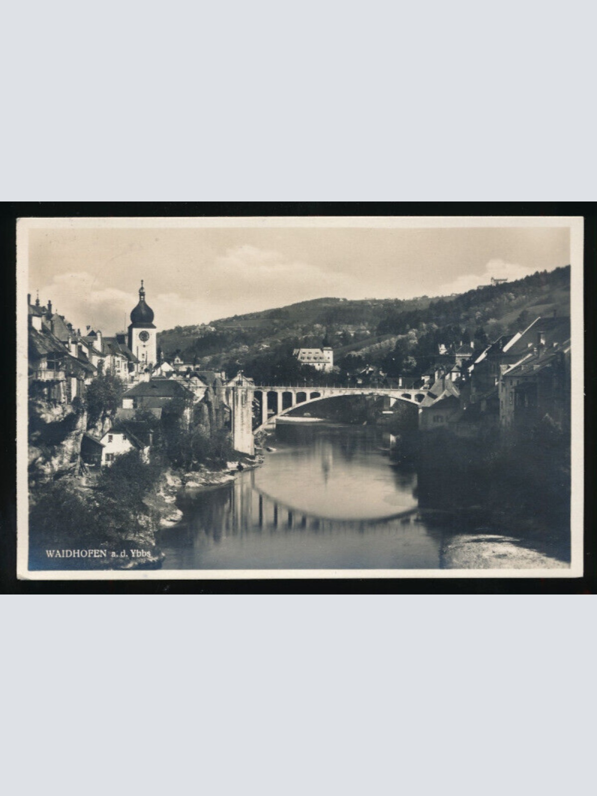 AK aus Waidhofen an der Ybbs mit Zeller Hochbrücke Niederösterreich (4379)
