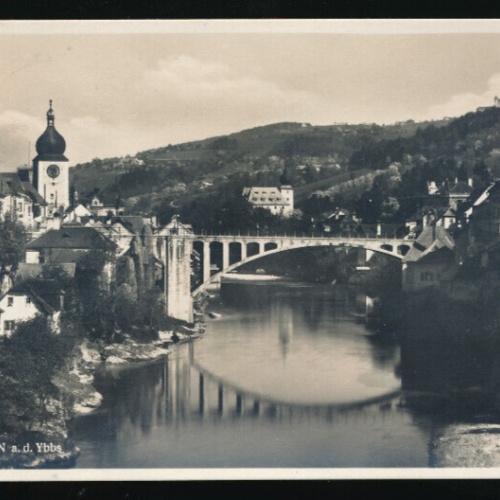AK aus Waidhofen an der Ybbs mit Zeller Hochbrücke Niederösterreich (4379)