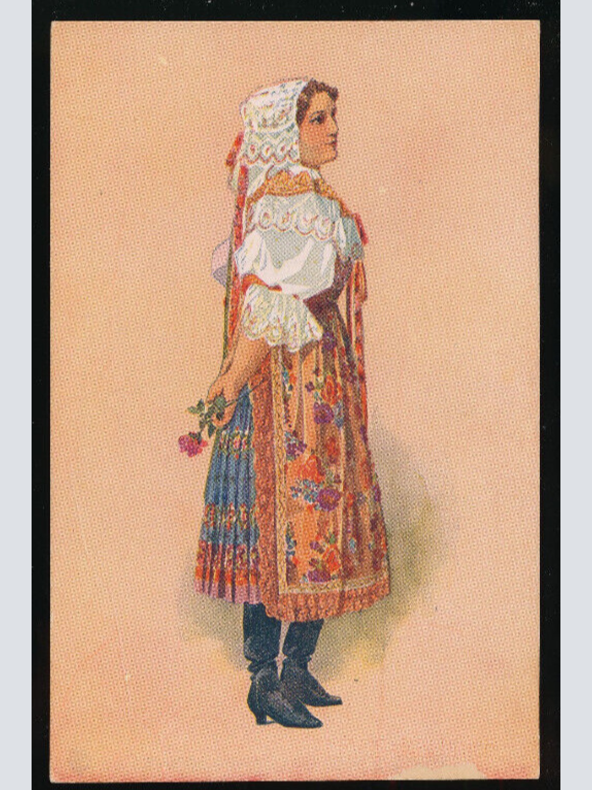 Künstler- Karte von K. Simunka Ungarische Tracht Devce Jablonice (4381)