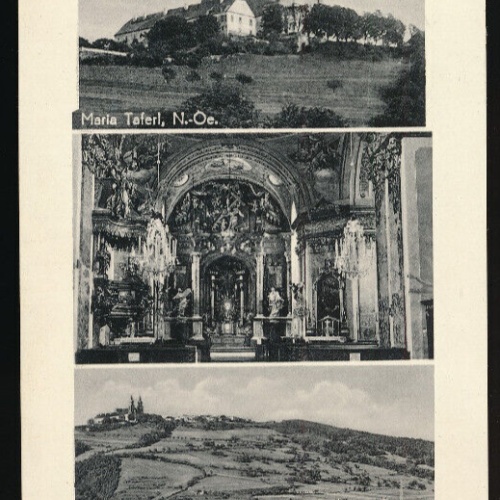 AK aus Maria Taferl mit Wallfahrtskirche Niederösterreich (4372)