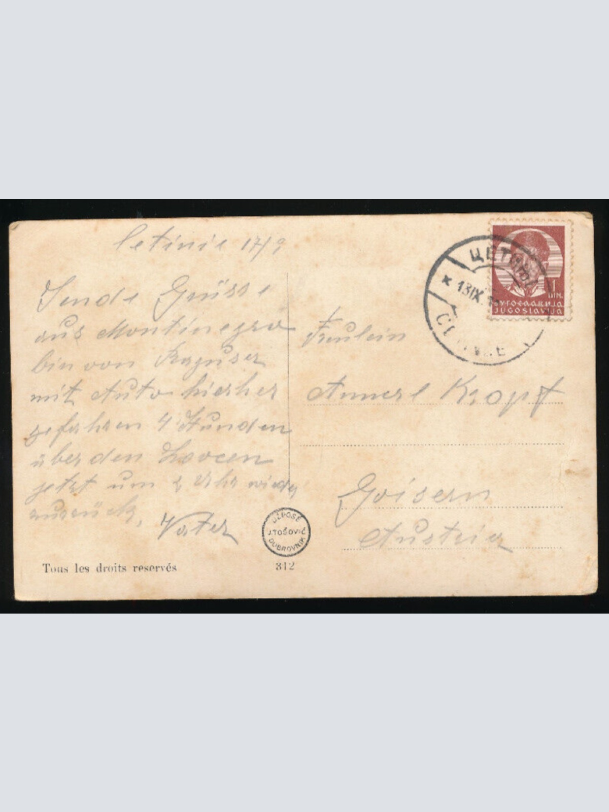 AK aus Cetinje Montenegro (4082)