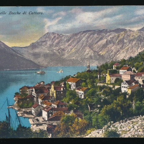 AK aus Cattaro , Perasto nelle Bocche di Cattaro Montenegro (4072)