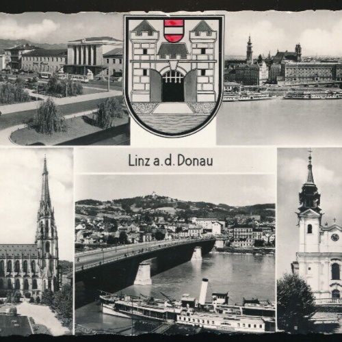 AK aus Linz an der Donau Mehrbildkarte Oberöstereich (4210)