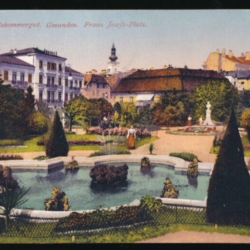 AK aus Gmunden Franz Josef Platz Oberösterreich (4152)