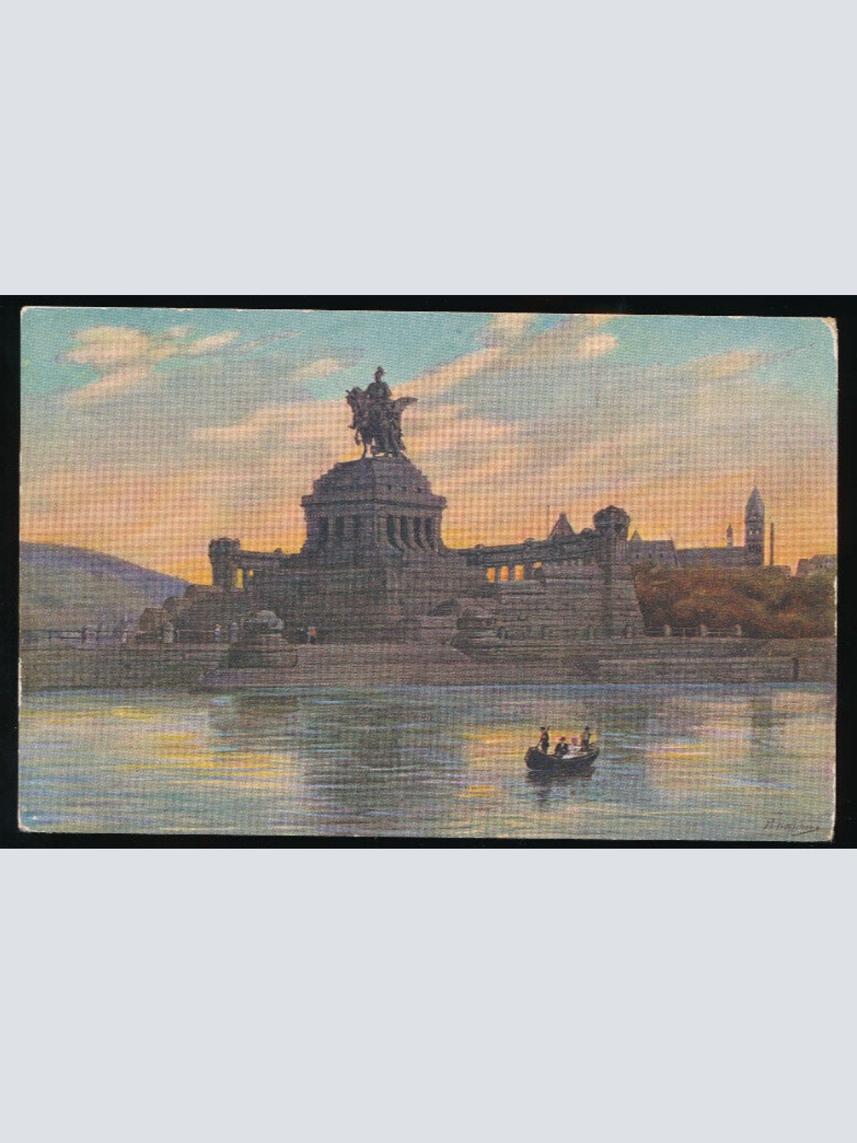 AK aus Koblenz das deutsche Eck Rheinland-Pfalz (4667)