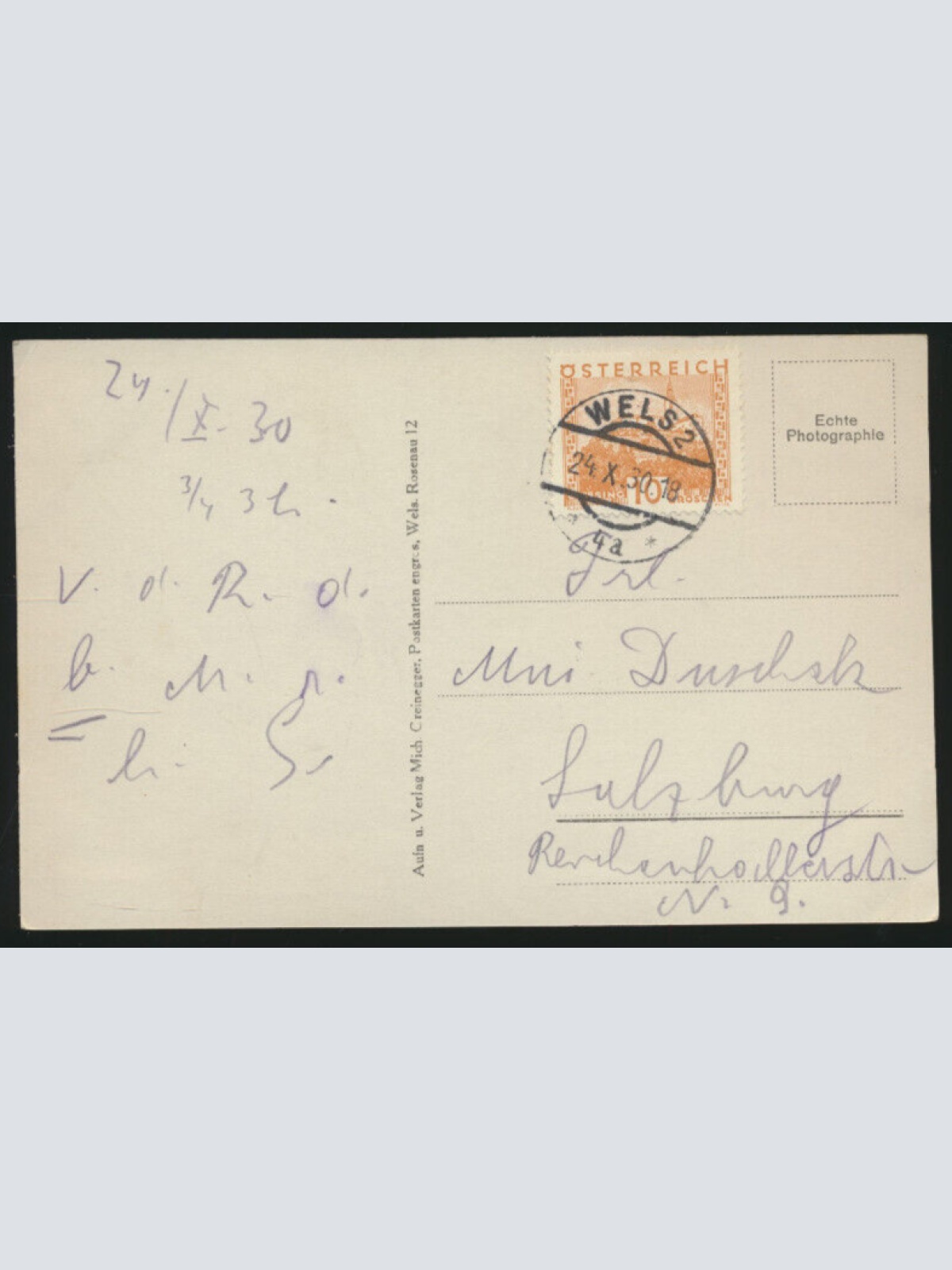 AK aus Wels Gesamtansicht Oberösterreich (4201)