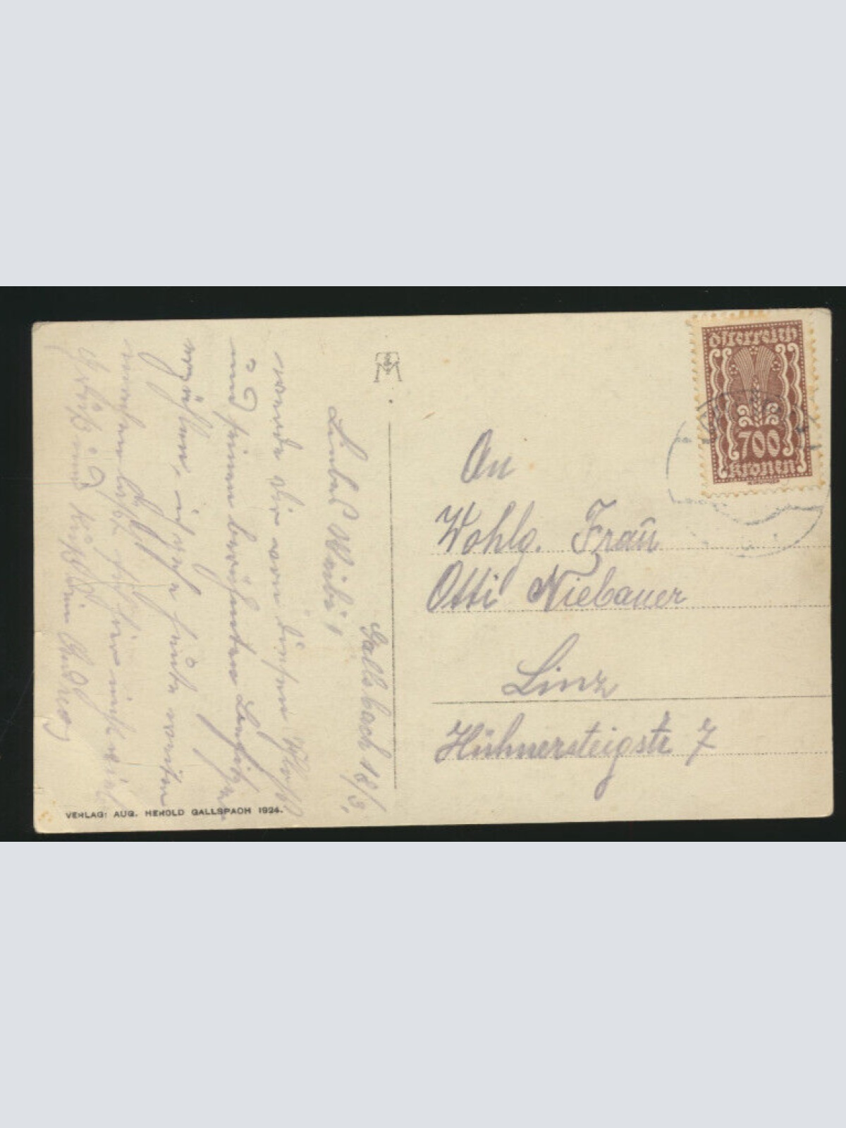 AK aus Gallspach mit Schloss Oberösterreich (4191)