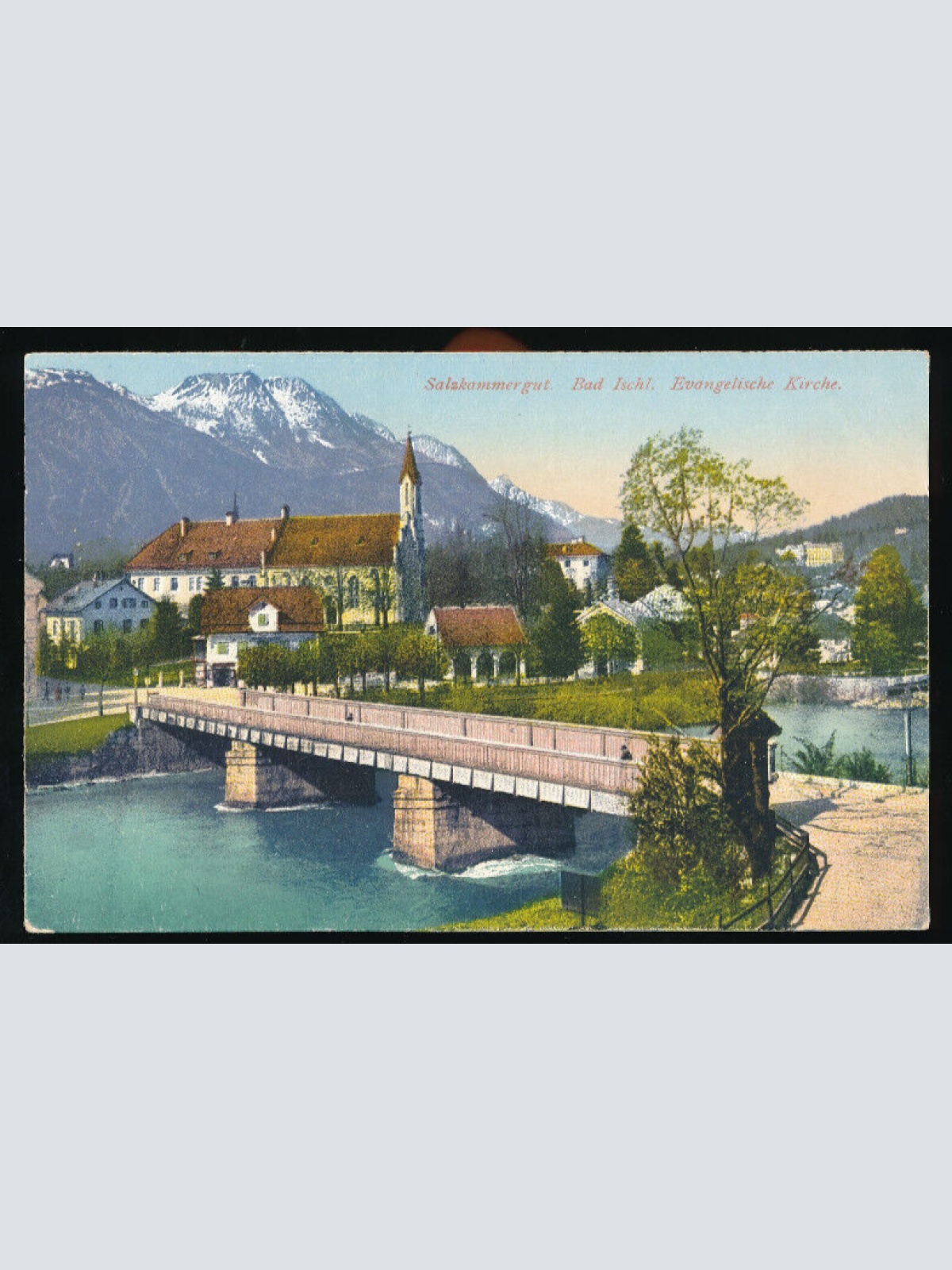 AK aus Bad Ischl mit Evangelische Kirche Oberösterreich (4591)