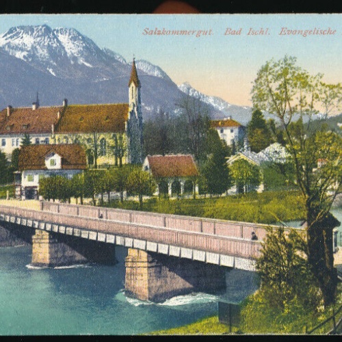 AK aus Bad Ischl mit Evangelische Kirche Oberösterreich (4591)