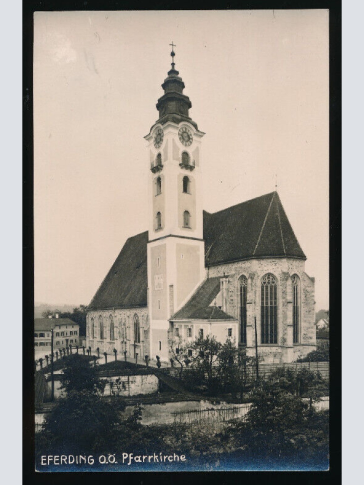AK aus Eferding mit Pfarrkirche Oberösterreich (4592)