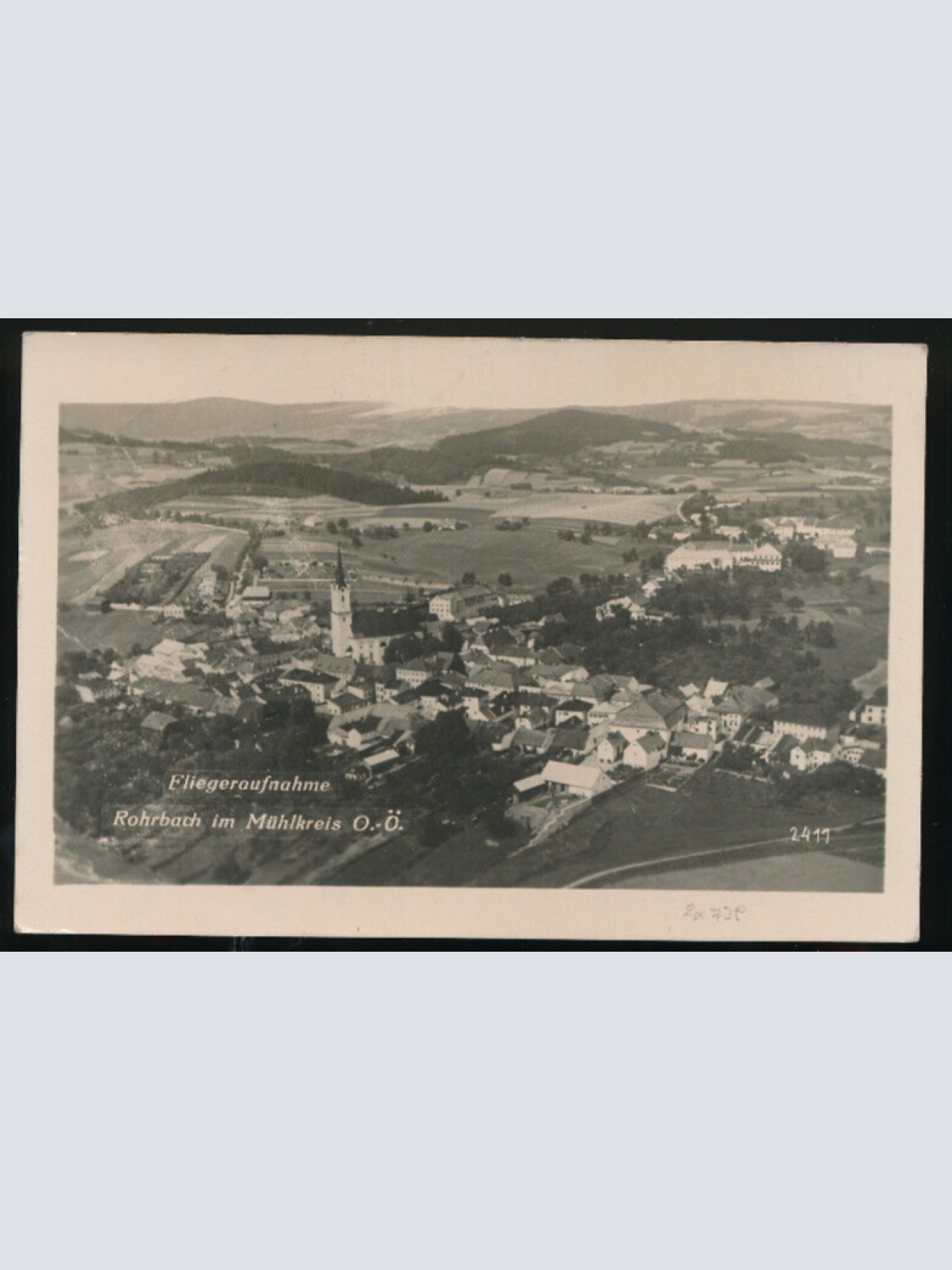 AK aus Rohrbach im Mühlkreis Fliegeraufnahme Oberösterreich (4143)