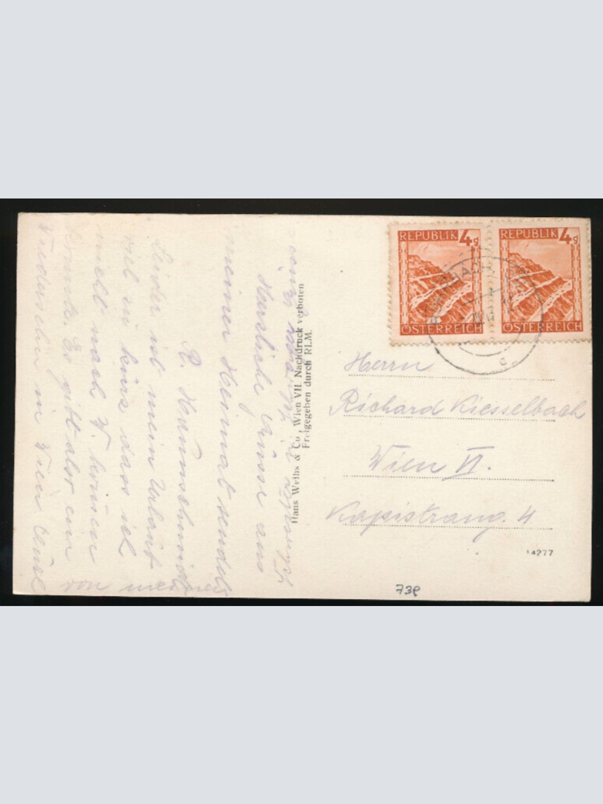 AK aus Rohrbach im Mühlkreis Fliegeraufnahme Oberösterreich (4143)