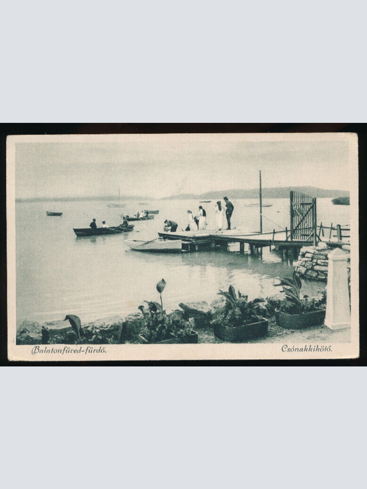 AK aus Csonakkiköto Balatonfüred - fürdo Ungarn (4411)