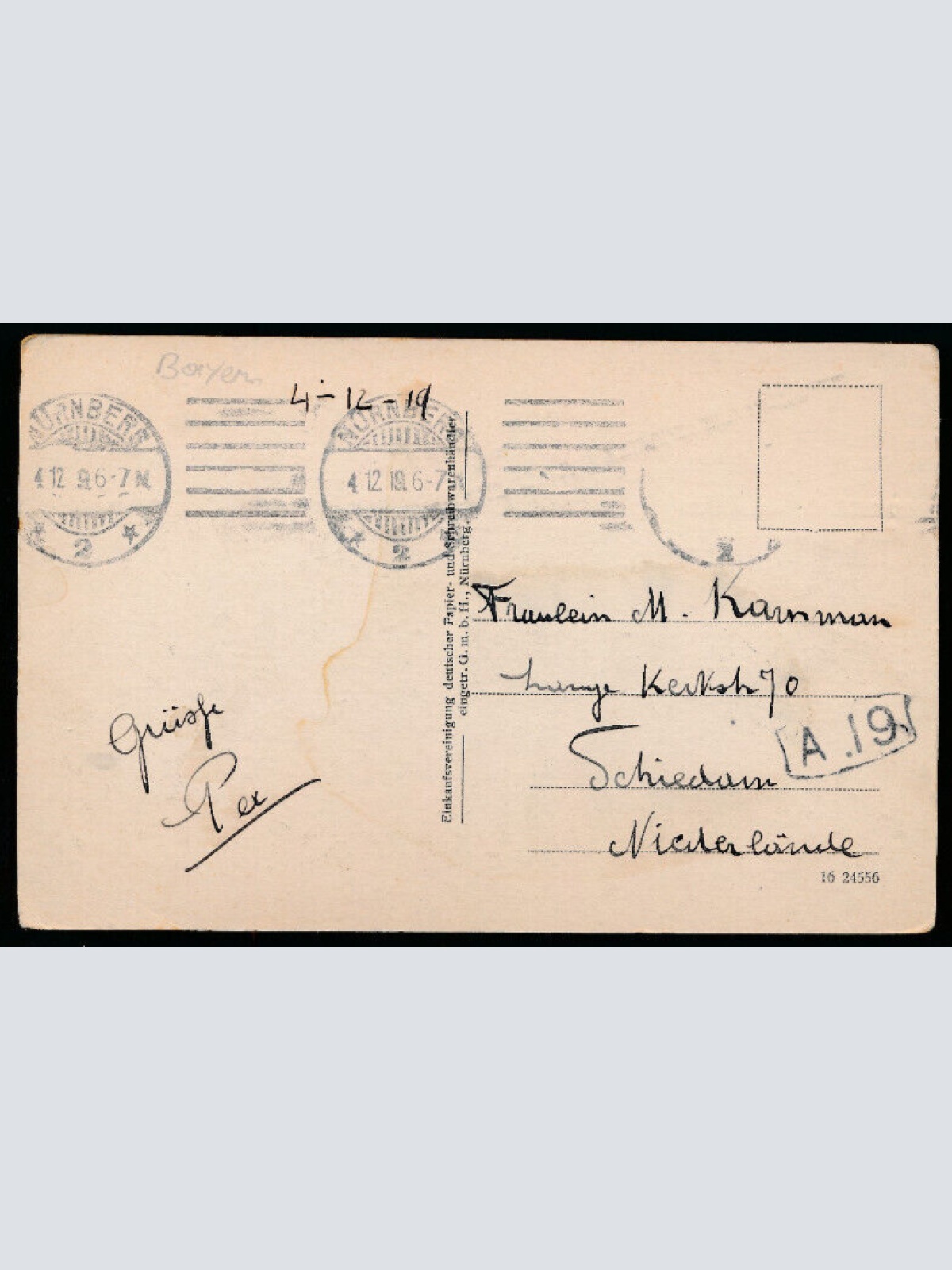 AK aus Nürnberg Bratwurstglöcklein Bayern (4636)