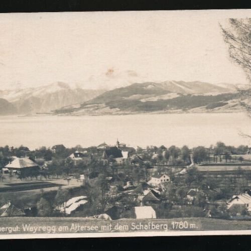 AK aus Weyregg am Attersee mit Schafberg Oberösterreich (4733)
