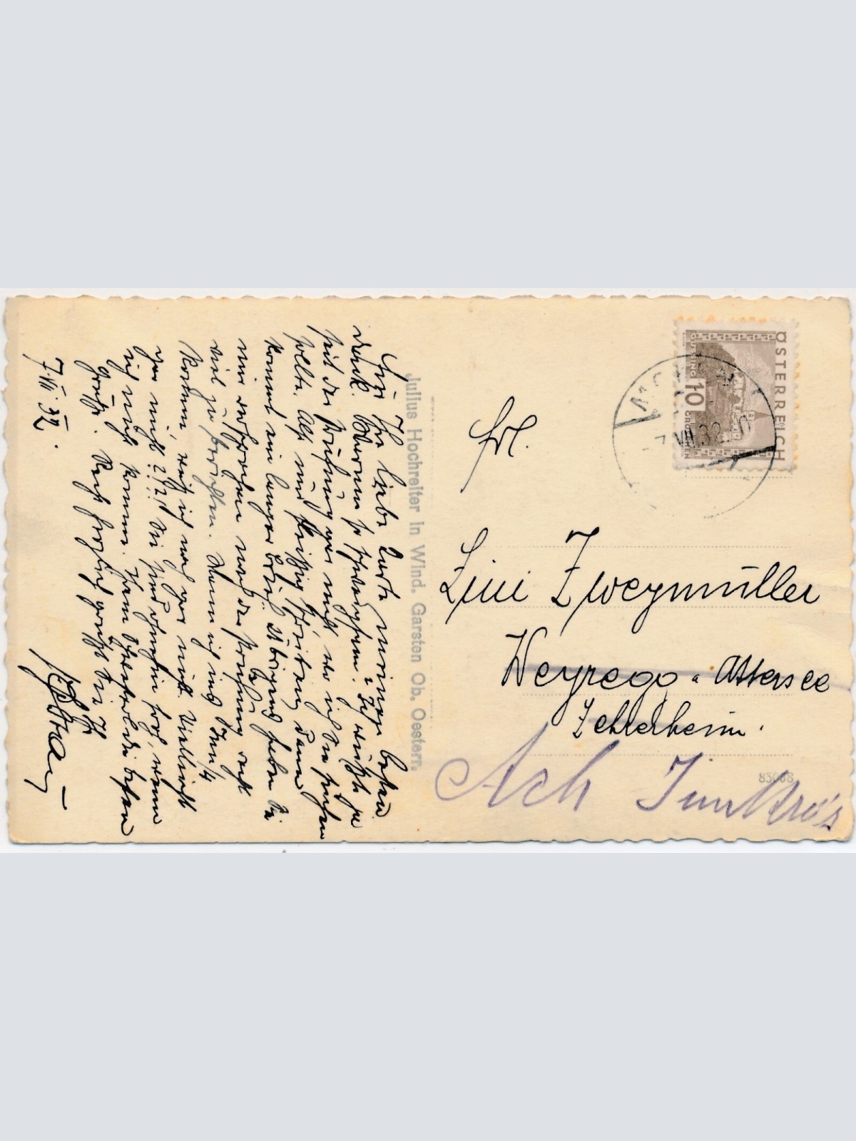 AK, Molln, mit dem Gaisberg, Oberösterreich  (S451)