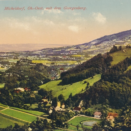 AK, Pyhrnbahn, Micheldorf, mit dem Georgenberg, Oberösterreich  (S453)
