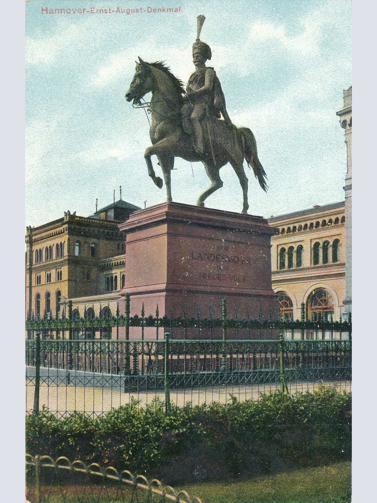 AK, Hannover-Ernst-August-Denkmal, Niedersachsen, Deutschland (S442)