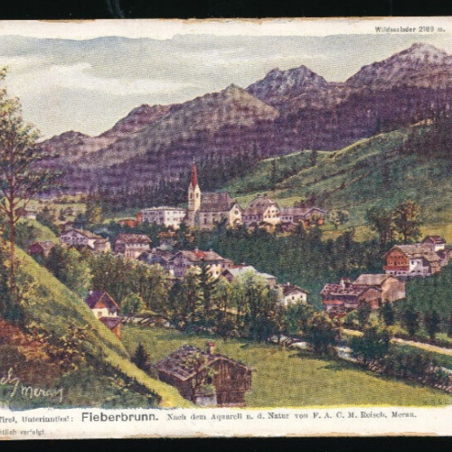 Künstler AK von Reisch aus Fieberbrunn Tirol (4439)