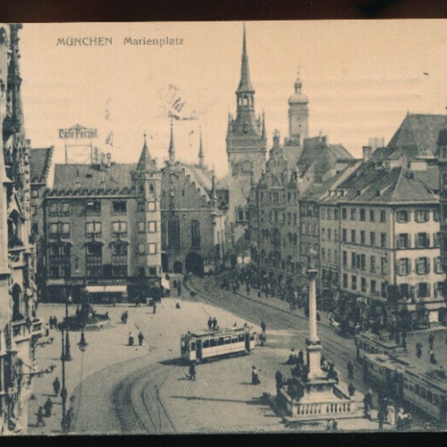 AK aus München Marienplatz Bayern (4720)