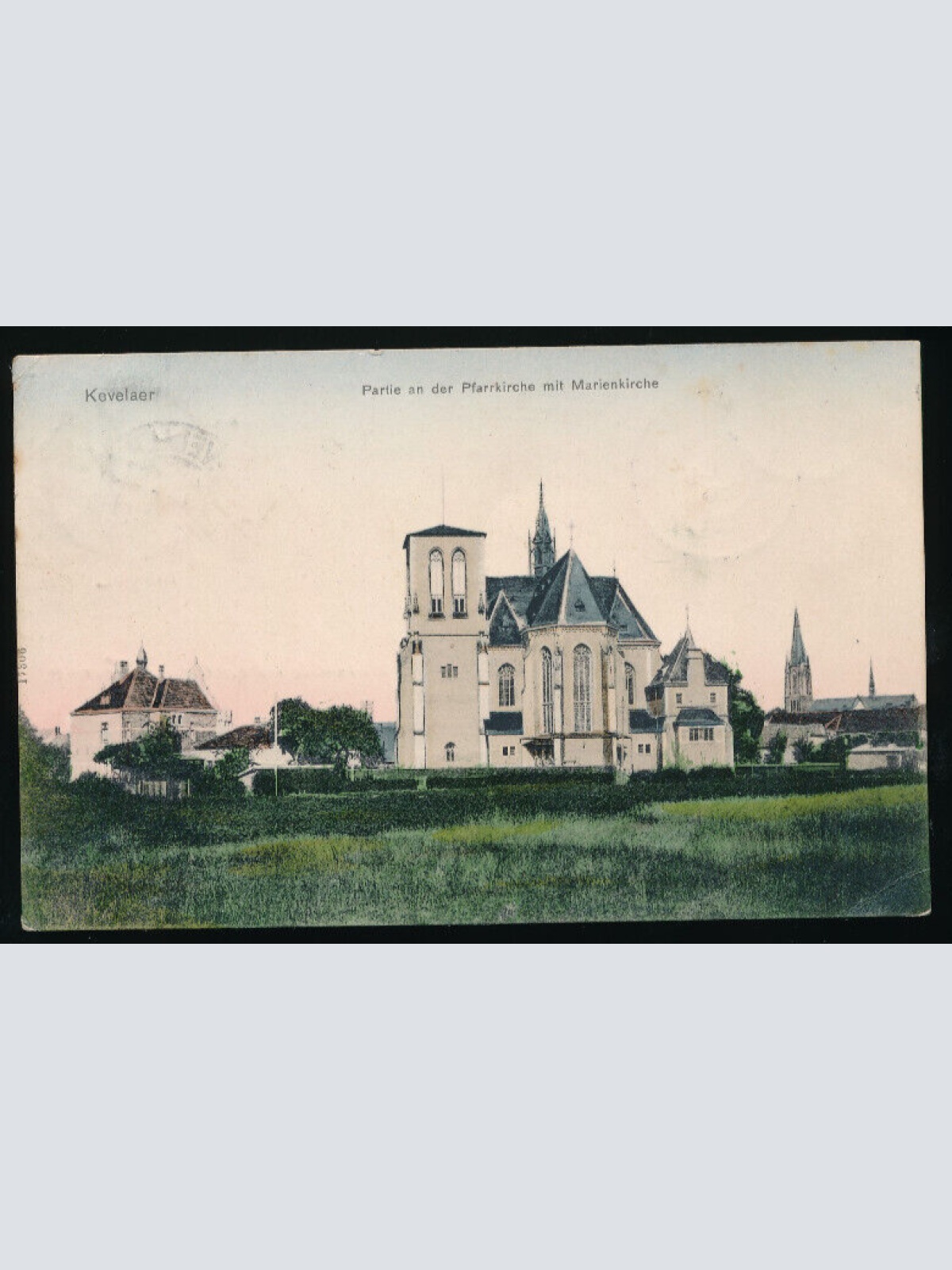 AK aus Kevelaer mit Pfarrkirche Nordrhein - Westalen (4692)