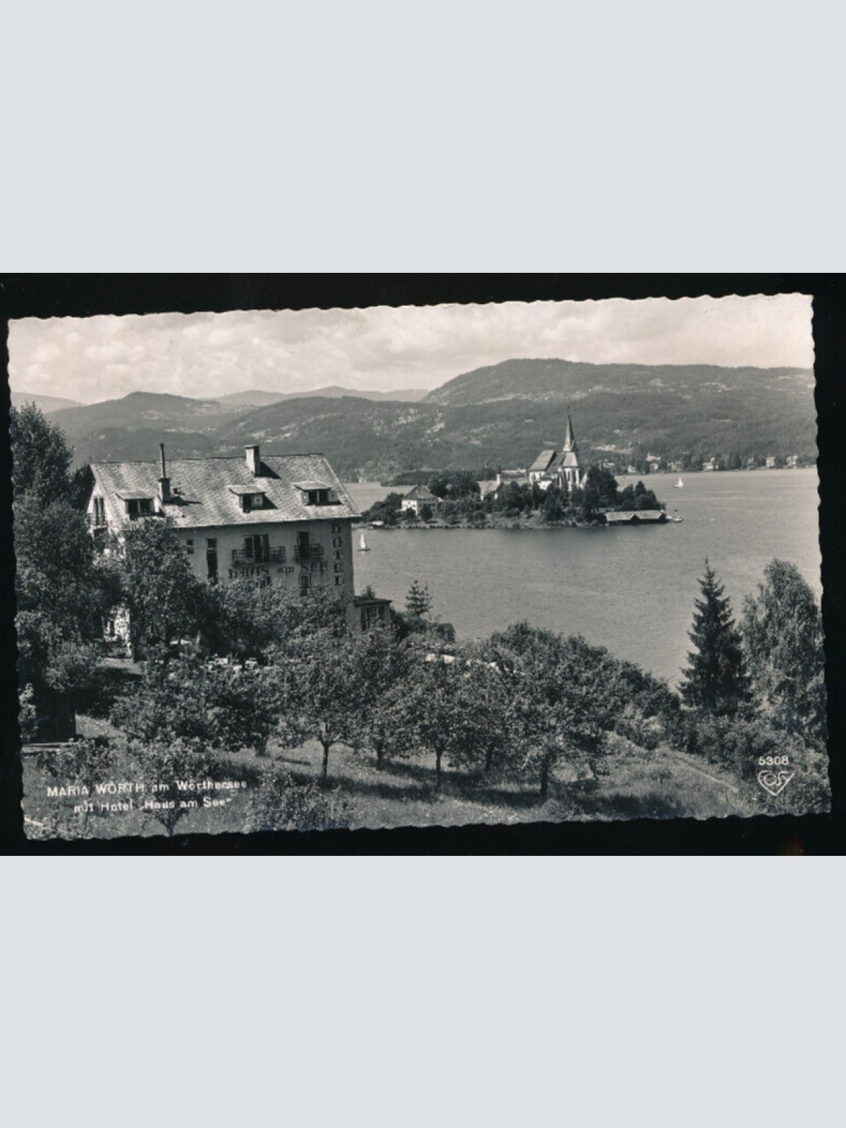 AK aus Maria Wörth mit Hotel Haus am See Kärnten (4489)