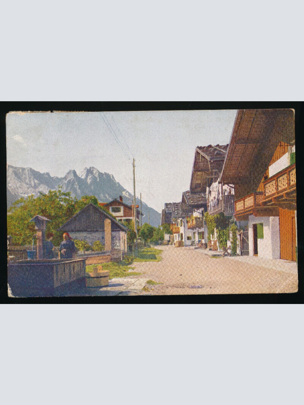 AK aus Garmisch Frühlingsstrasse Bayern (4529)