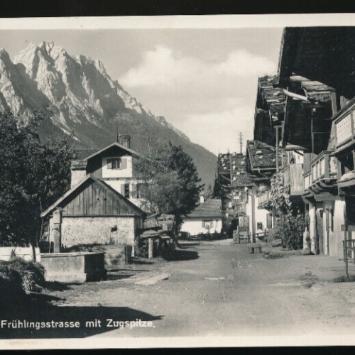 AK aus Garmisch Frühlingsstrasse Bayern (4531)