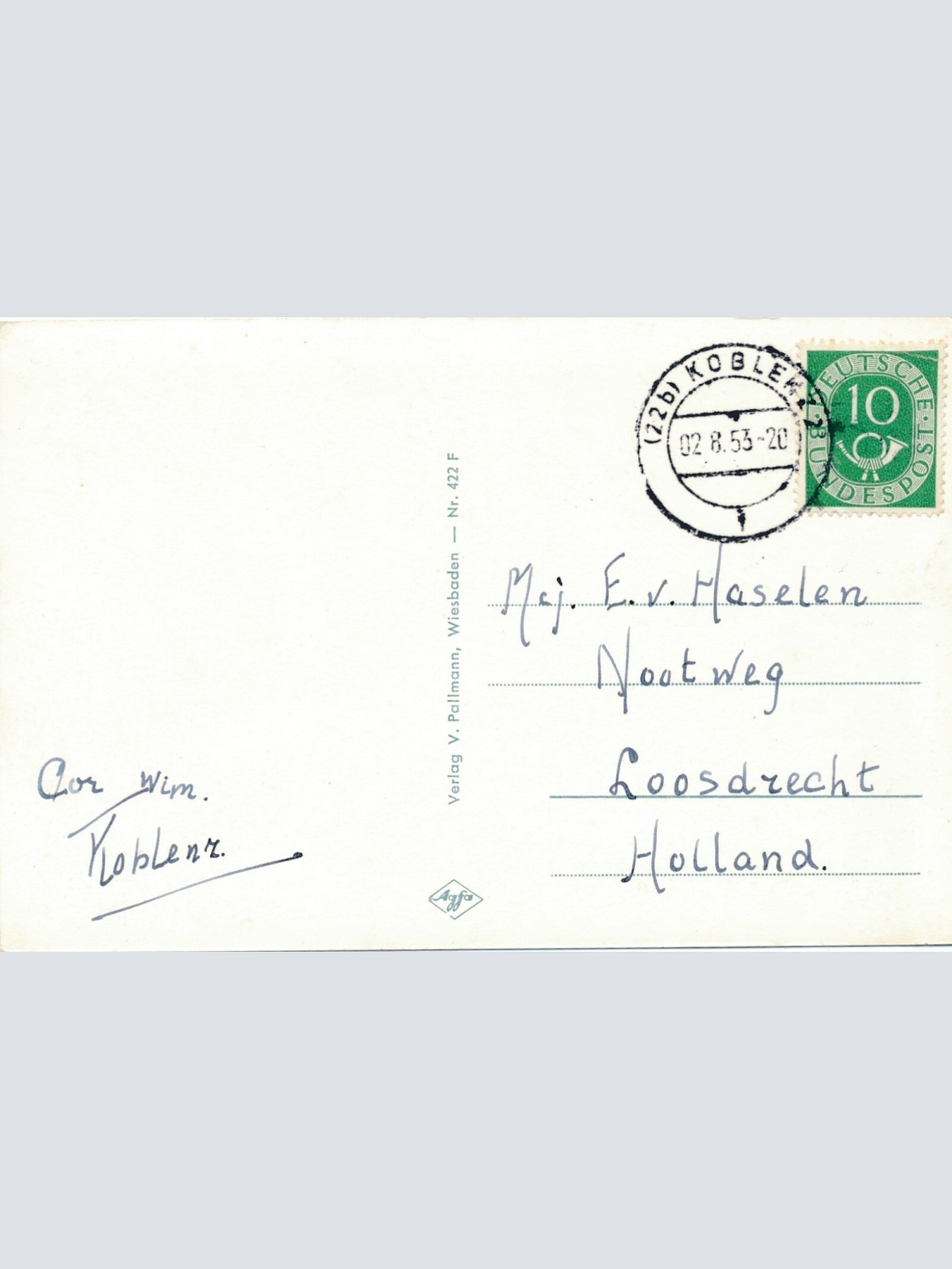 AK, Ehrenbreitstein, Koblenz, Rheinland-Pfalz  (S533)