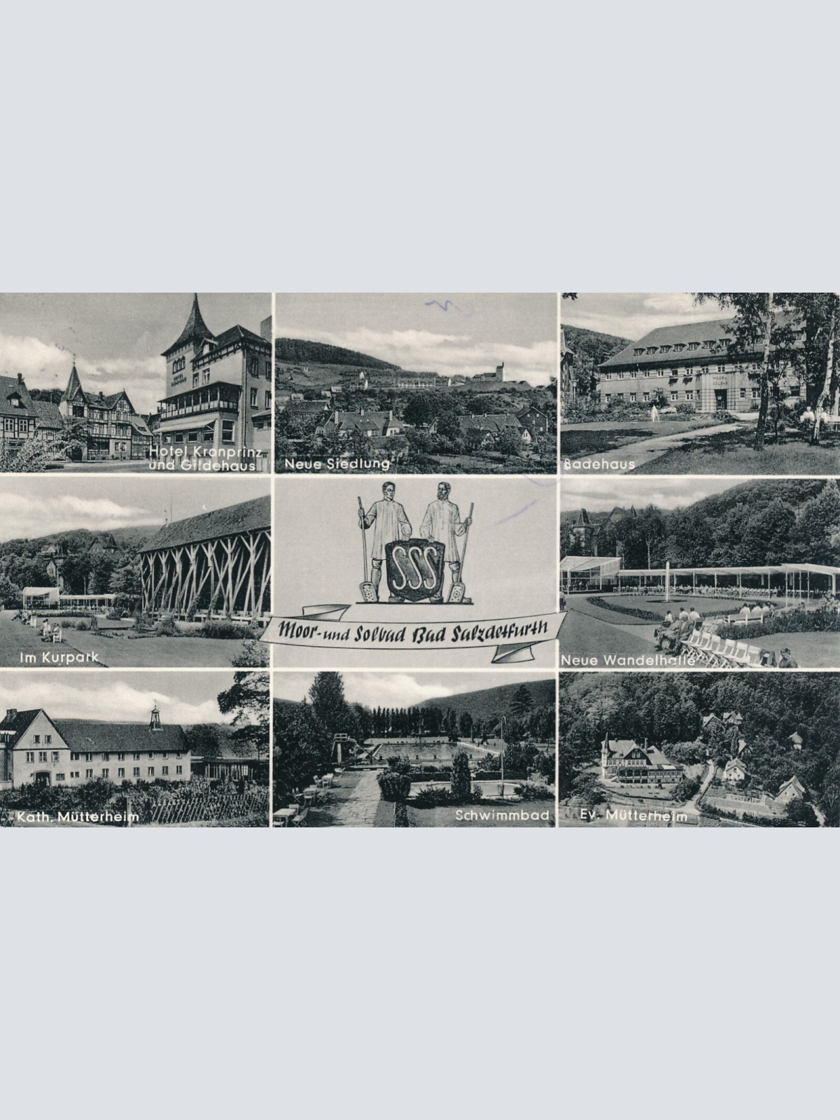 AK, Moor- und Solebad Bad Salzdetfurth, Niedersachsen, Hotel Kronprinz  (S534)