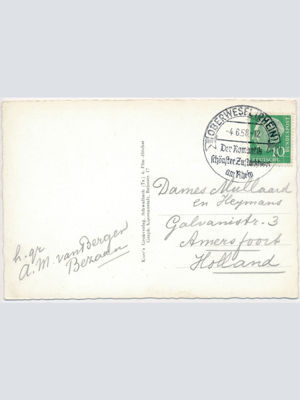 AK, Arenberg, Roter Hahn, Koblenz, Rheinland-Pfalz  (S552)