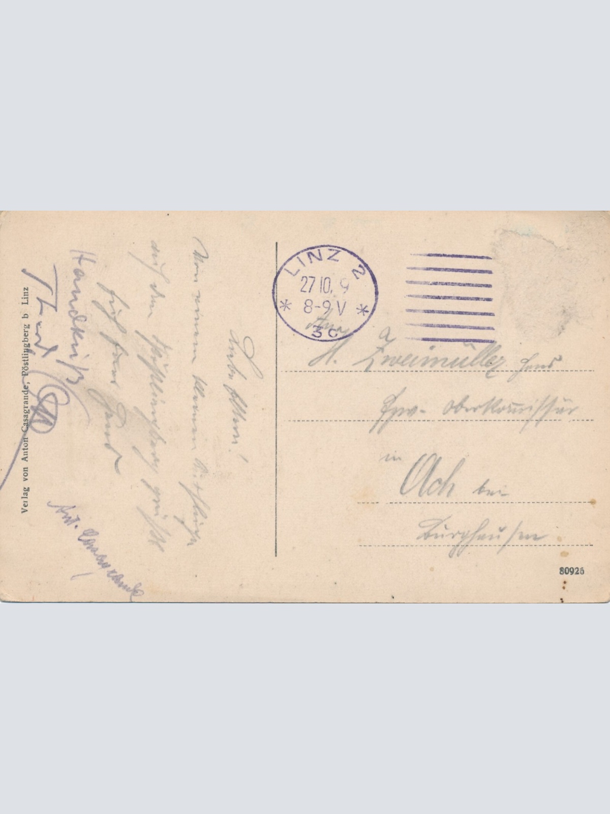 AK, Pöstlingberg bei Linz, Oberösterreich (S562)