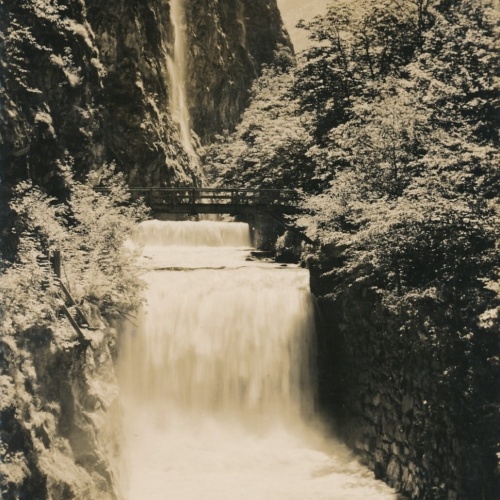 AK, Taminafall bei Bad Ragaz, Schweiz, Wasserfall  (S551)