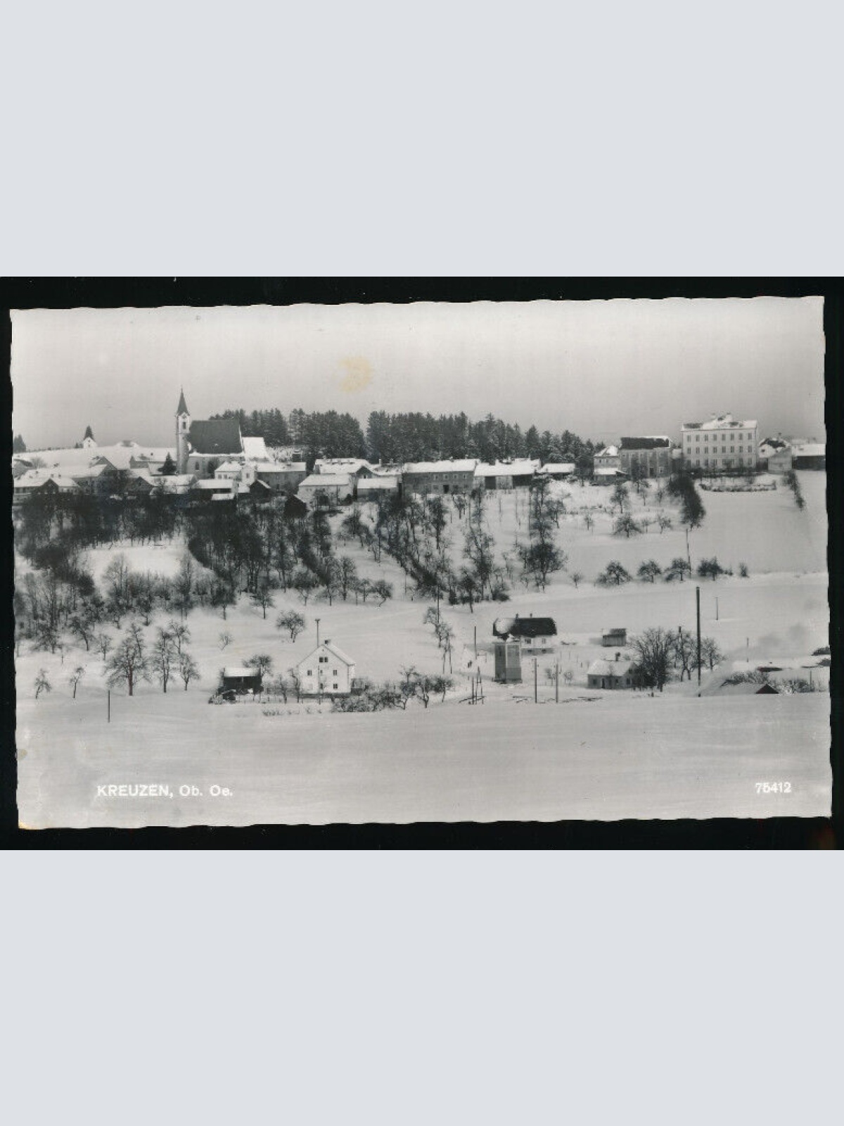 AK aus Kreuzen Winterkarte Oberösterreich (4475)
