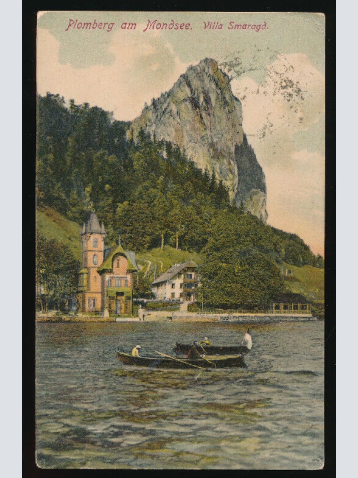 AK aus Plomberg am Mondsee mit Villa Smaragd Oberösterreich (4931)